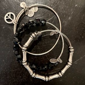 Alex and Ani set of 3 bracelets